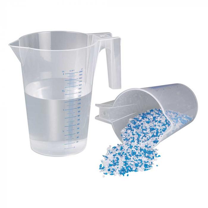 Measuring cup - stackable - PP - open handle - different designs