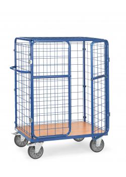 Package car - with wire mesh panels, door and roof - 600 kg - Height 1500 mm