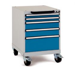 Mobile Drawer Unit - Effective Depth 500 mm - 5 Drawers