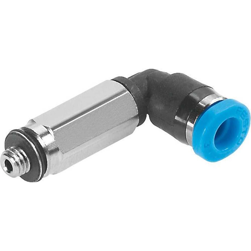 FESTO - QSMLL - Push-in L-fitting - Size Mini - Nominal size 0.8 to 0.9 mm - Pack of 10 - Price per pack