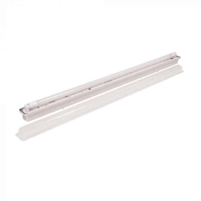 Damp proof diffuser luminaire - 120 to 150 cm - for T8 LED tubes - white
