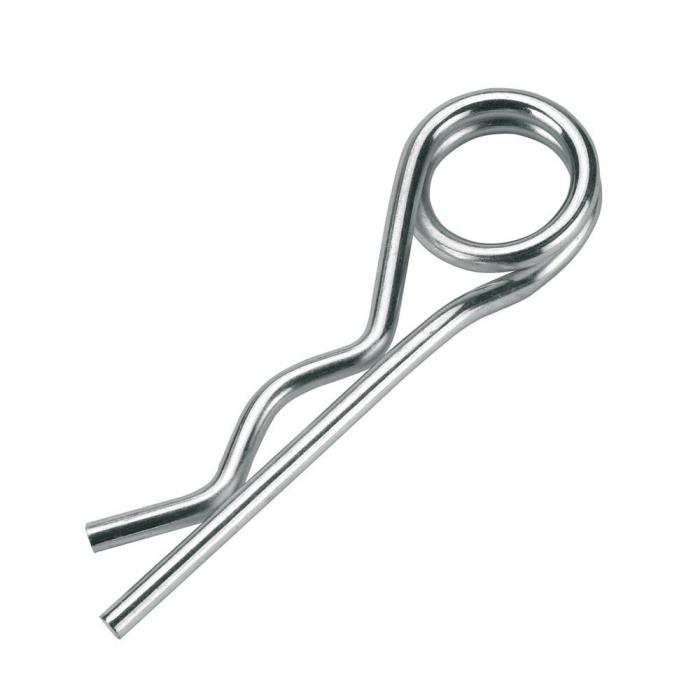 Spring cotter pins double - metal, galvanized - length 75 to 120 mm - price per piece and unit