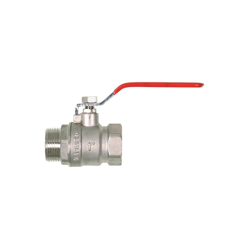 GEKA® ball valve - type 7 - brass - female thread G3/8 to G2 to male thread G3/8 to G2 - price per piece