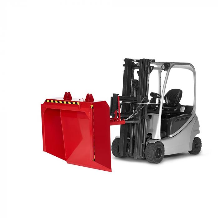 Forklift bucket type RS-150 - with robust scraper bar - dimensions 1740 x 1900 x 750 mm - capacity 1500 dm³ - load capacity 2000 kg - various versions