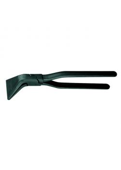 Sheet metal bending pliers - 265 mm - angled at 45 ° - forged