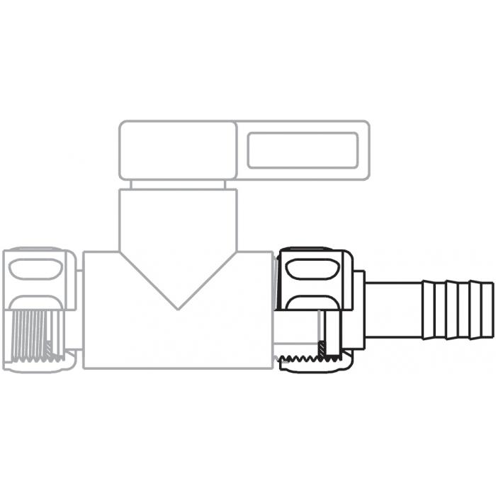 Embout réducteur de tuyau "StopCock"- disponible en plusieurs modèles - taille 4 à 16 mm