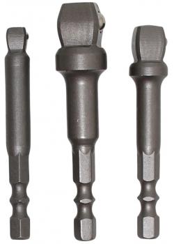 Kipp Adapter Kit - for drills - with retaining ball - 3-pc.