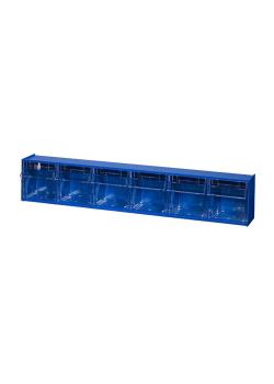 Magasin - VarioPlus ProFlip 6 - fällbara lådor - polystyren - blå