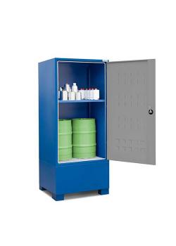 Securo type SC-1 hazardous material depot - steel - with 1 shelf - for 2 drums of 60 liters and small containers