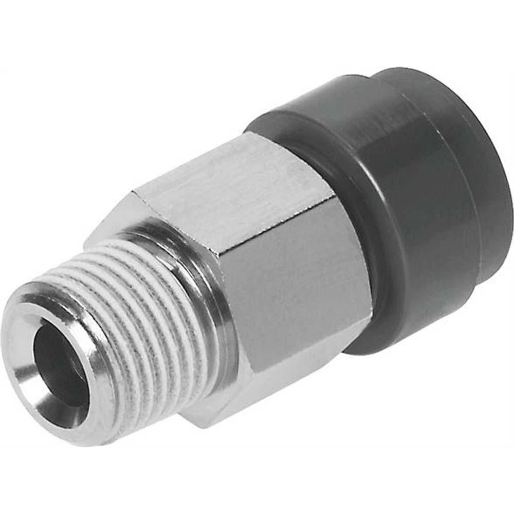 FESTO - QS-VO - Push-in fitting - flame-retardant - PBT housing - male thread with external hexagon - nominal width 2.6 to 8.7 mm - PU 1/10 - price per PU
