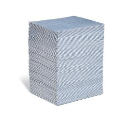 PIG BLUE® Light - Absorbent mat in dispensing box - Absorbs 91 liters per box - Content 100 mats per box