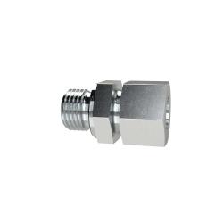 Straight screw-in fitting - Galvanized steel - M12x1.5 to M33x2 - Outer tube Ø 6 mm to 25 mm