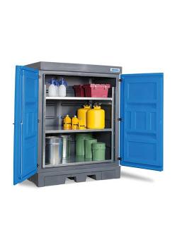 PolySafe-Depot type D - polyethylene (PE) - with steel shelf - for small containers