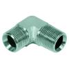 Elbow screw-in socket 90Â ° - chrome-plated steel - external thread G 1/4 "to G 3/4" on NPT 1/4 "to NPT 3/4"