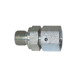 Adjustable straight screw-in fitting - Galvanized steel - G 1/8 to G 3/4 - Outer pipe Ø 6 mm to 22 mm