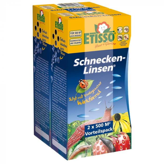 ETISSO Lentilles pour escargots - 300 g/2x 300 g - boîte à saupoudrer