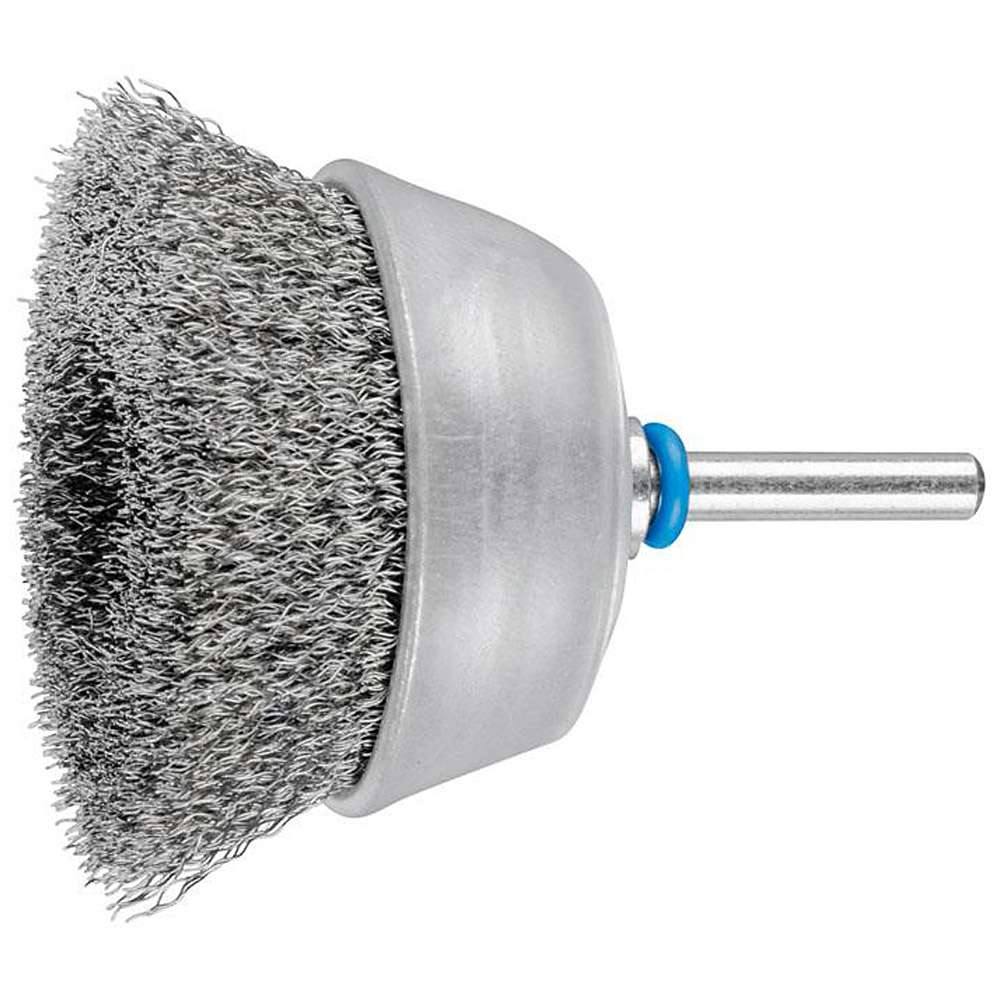 Cup brush - PFERD - unknotted, made of INOX - with shank - for stainless steel