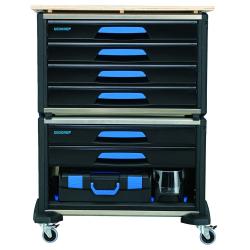 Gedore WorkMo B3 tool trolley - with 110-piece tool assortment