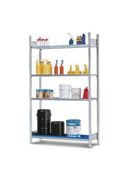 Dangerous goods shelf GRG 1360 - base area - 1360 x 640 x 2000 mm - 3 grids - for flammable substances
