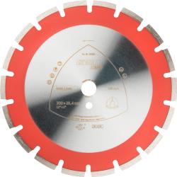 Diamond cutting disc DT 602 B - diameter 300 to 500 mm - bore 25.4 mm - wide teeth - price per piece