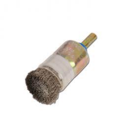 I residui - Pencil Brush - con albero - filamento Tipo INOX-Wire - anelli di limitazione rimovibili - Spazzola Ø 20 mm - Lunghezza totale 70 millimetri