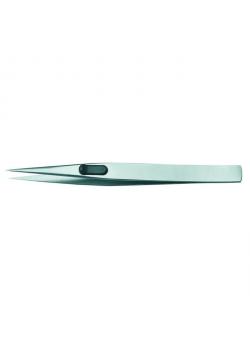 Precision tweezers - flat - frosted frosted - 130 mm