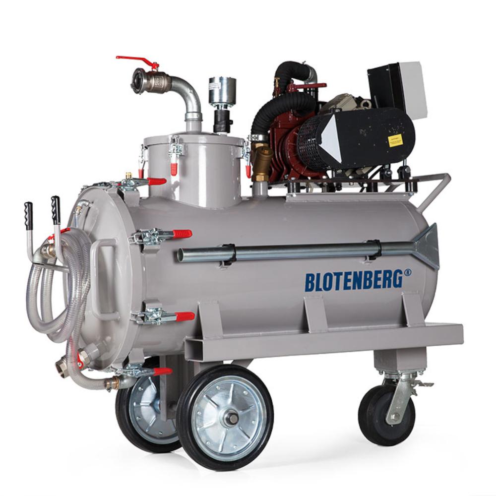 LIQUAMAT-HV utsugsvagn - 4,0 kW - Kapacitet 400 till 2000 l - Suganslutning 50 mm - Undertryck 850 mbar