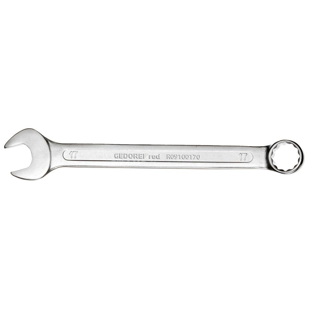 Gedore red combination wrench - ring side 15° angled - various width across flats - price per piece