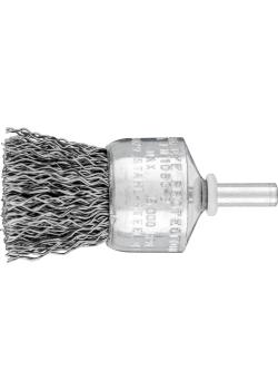 PFERD brush brush PBU with shaft - steel wire - untied - outer-ø 10 to 30 mm - trimming material-ø 0.20 to 0.50 mm - pack of 10 - price per pack