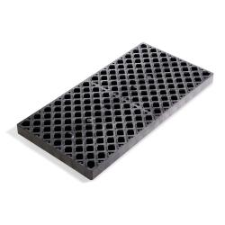 Replacement grate - PIG® Collapse-A-Tainer® Lite - Polyethylene - black - 60 x 121 x 7 cm - Price per piece