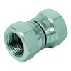 Double connector - chrome-plated steel - BSP internal thread G 1/8 "to G 2" to G 1/8 "to G 2"