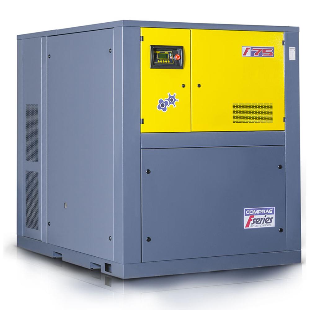 F-series screw compressor - 75 to 90 kW - 8 to 13 bar - volume flow up to 14.7 m³/min - 400 V/3 Ph/50 Hz - without boiler and refrigeration dryer