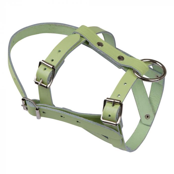 Head halter - for sheep and rams - leather/polyamide - white/yellow - price per piece