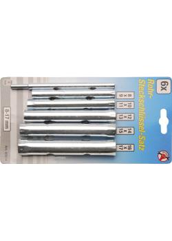 Pipe wrench set - size 8 to 17 mm - chrome-plated - 6 pcs.