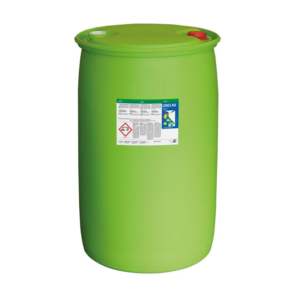 UNO AV - tehopuhdistusaine - öljyn- ja rasvanpoistoaine - käyttövalmis ja sekoitettava - muovisäiliö tai tynnyri - 20 - 200 l - hinta per kappale