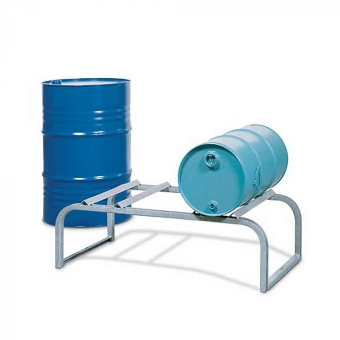 Barrel support - galvanized steel - for 1 to 3 barrels