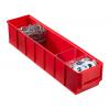 Industriebox ProfiPlus ShelfBox 400S - Dimensjoner (B x D x H) 91 x 400 x 81 mm - farge blå og rød