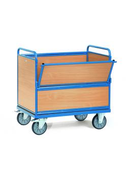 Holzkastenwagen - mit Wänden und Boden aus Holz - 600 kg