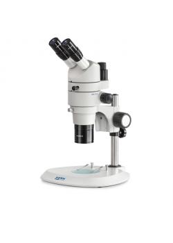 Microscope - trinocular - with parallel optics - 8- to 80-fold magnification