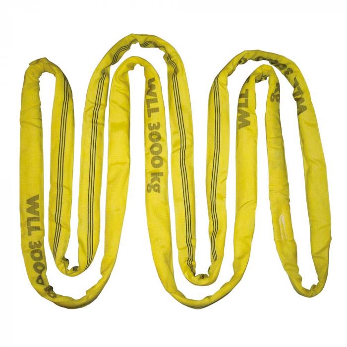 Braca tonda - doppia guaina - portata 3t/6t - circonferenza da 3 a 6 m - giallo