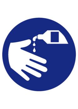 Znak nakazu "Nakaz używania ochrony rąk"