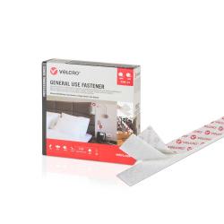 General Use Klett-Installationsband der Marke VELCRO® 5m Hakenband 5m Flauschband, Haken & Flausch 20mm weiß