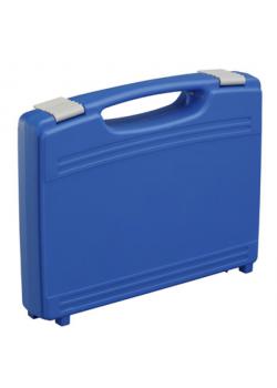 Kuffert - polypropylen - tom - farve blå - 260 x 210 x 44 mm