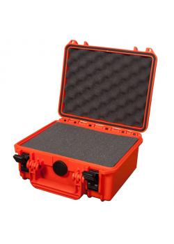 Suitcase - color orange - incl. Foam - Waterproof