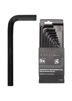 Allen Wrench Set - 1.5 mm to 10 mm - 9 pcs.