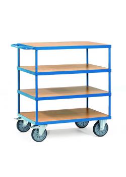Table trolley - 4 shelves made of wood - up to 600 kg