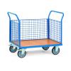 Three trolley - with 3 walls made of wire mesh