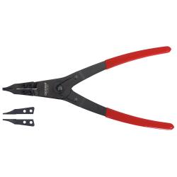 Gedore circlip pliers - opening width 8 to 75 mm - with interchangeable jaws - 9-piece