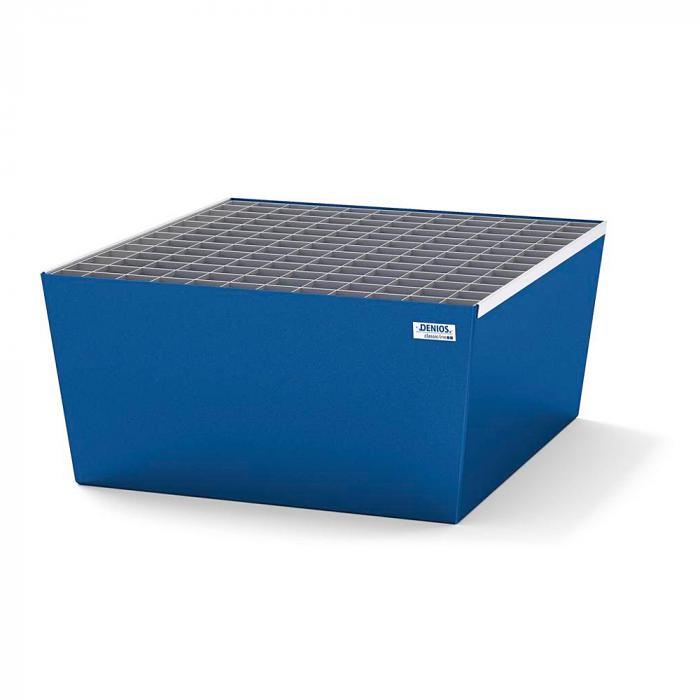 Collection tray classic-line - painted or galvanized steel - grating - for 1 barrel