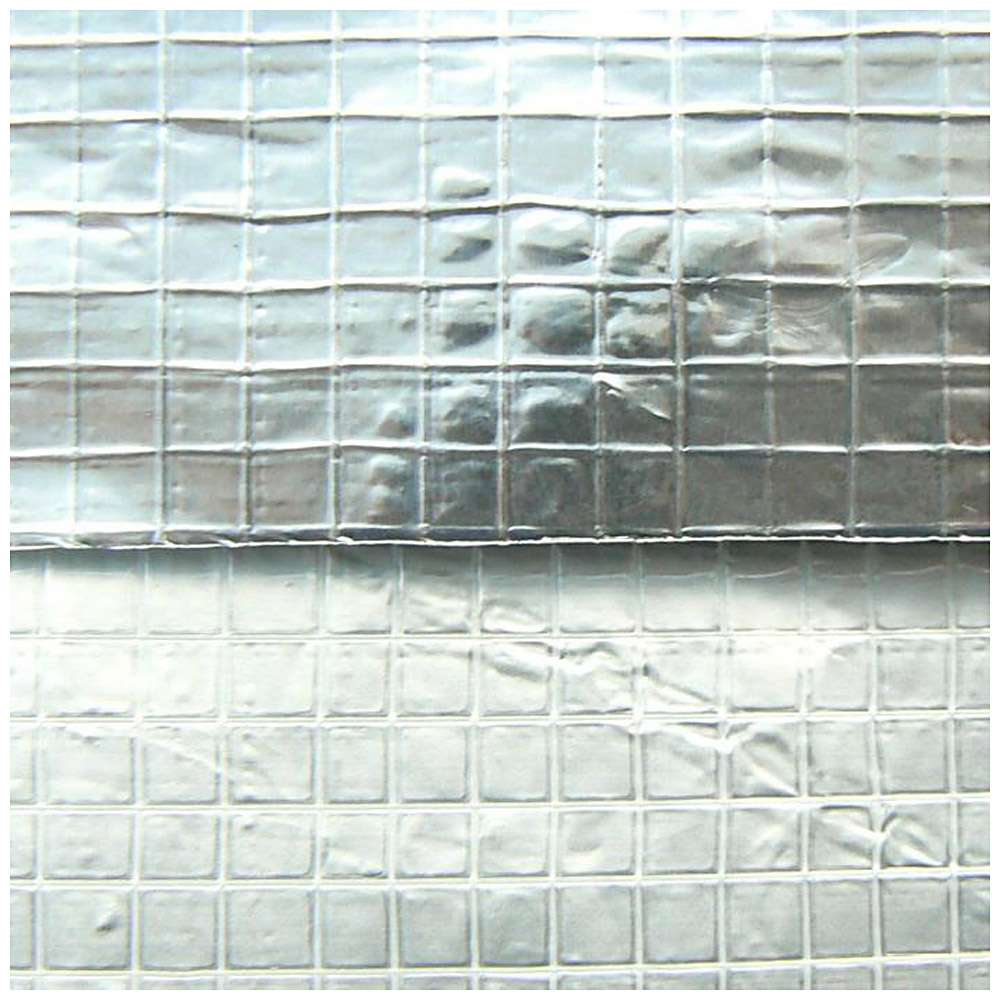 Aluminum foil 0.018 mm - fabric reinforced - roller width 1000 mm